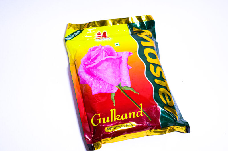 a packet of gulkand powder_herbalsociety